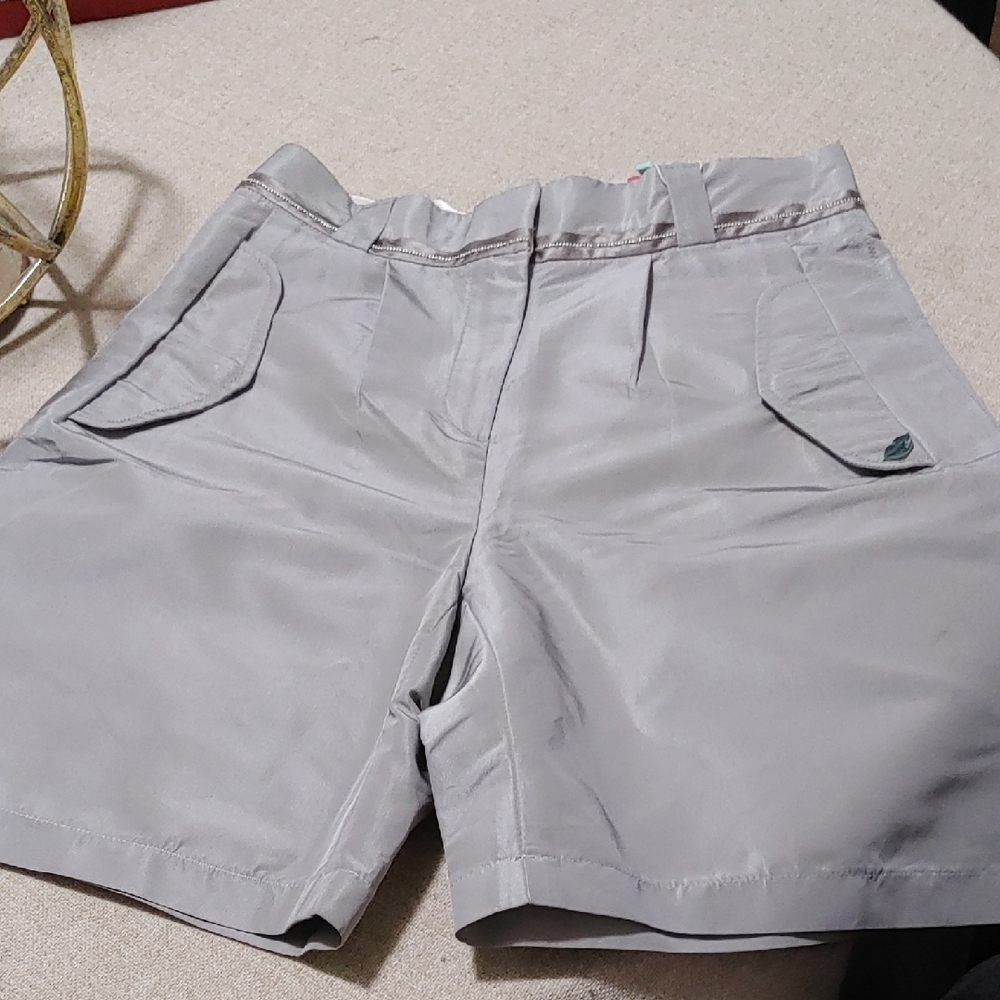 Elegant Gray Ottoman Pants